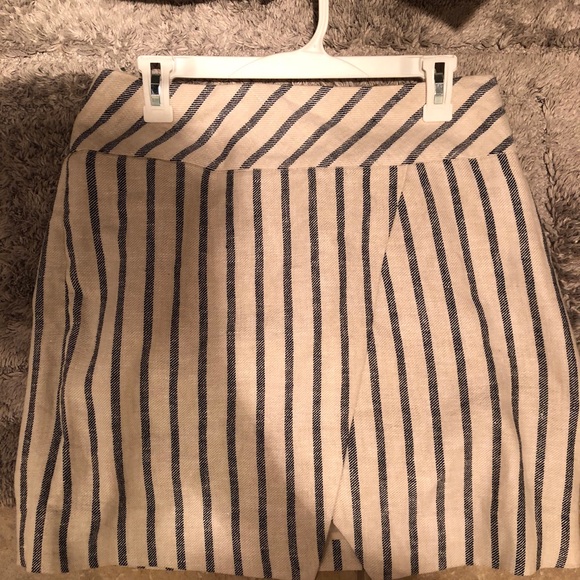 Navy Blue Striped J. Crew Skirt - Picture 1 of 2